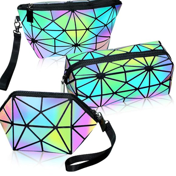 3 Pieces Makeup Bags for Women, Portable Travel - Picture 1 of 3